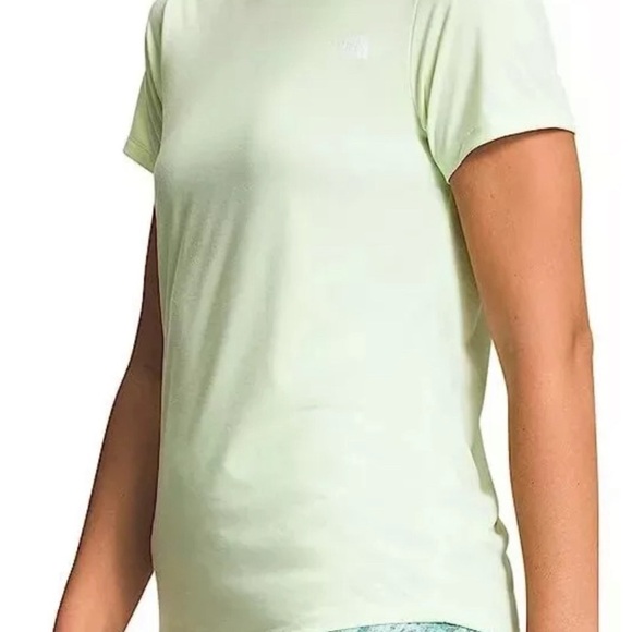 The North Face Elevation Life Short Sleeve Women's Shirt Lime Cream size Large - Picture 2 of 6